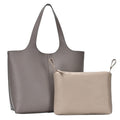 BGW81617 Monogrammable Modern Shoulder Tote w/ Removable Pouch - MiMi Wholesale