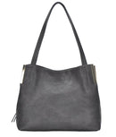 BGW84870 Monogrammable Three Compartment Shoulder Tote - MiMi Wholesale