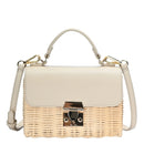 BGW85070 Rattan Pinch Lock Handbag - MiMi Wholesale