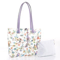 BJ5695S Spring Blue Bird Clear Plastic Tote Bag-in-a-Bag - MiMi Wholesale