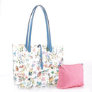 BJ5695S Spring Blue Bird Clear Plastic Tote Bag-in-a-Bag - MiMi Wholesale