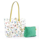 BJ5695S Spring Blue Bird Clear Plastic Tote Bag-in-a-Bag - MiMi Wholesale