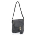 BJ6285 Fold-over Two Compartment Crossbody with Tassel - MiMi Wholesale