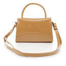 BJ6308PE Micro Paten Leather Top Handle Crossbody - MiMi Wholesale