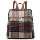 BP1795PLD Buffalo Plaid Zipper Top Backpack - MiMi Wholesale