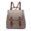 BP1891 Vegan Leather Convertible Flapover Backpack - MiMi Wholesale