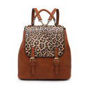 BP1891 Vegan Leather Convertible Flapover Backpack - MiMi Wholesale