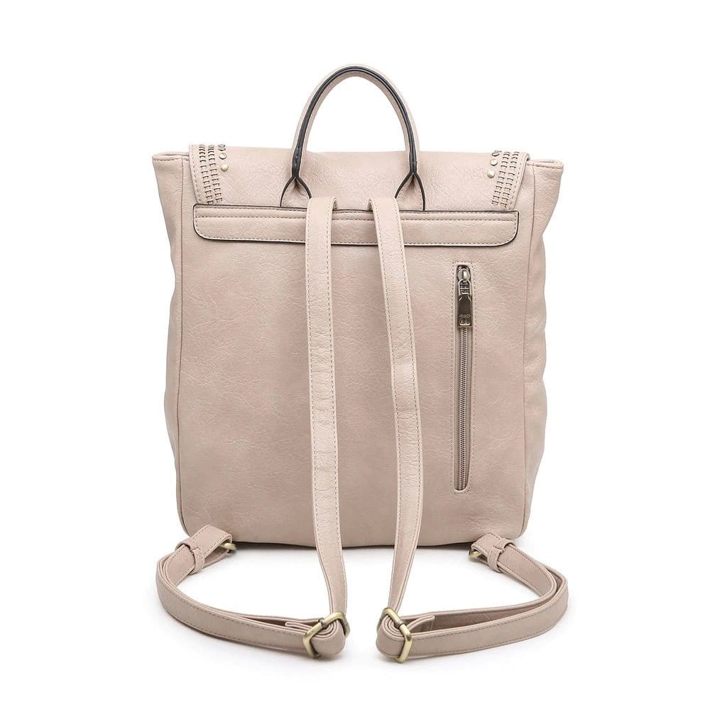 BP1939 Studded Flap Over Fashion Backpack - MiMi Wholesale