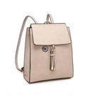 BP1967 Structured Flapover Backpack w/ Tassel - MiMi Wholesale