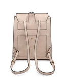 BP1967 Structured Flapover Backpack w/ Tassel - MiMi Wholesale