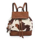 BP1987 Flap-Over Drawstring Backpack w/ Tassel - MiMi Wholesale