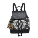BP1987AZT Flap-Over Drawstring Backpack w/ Tassel - MiMi Wholesale