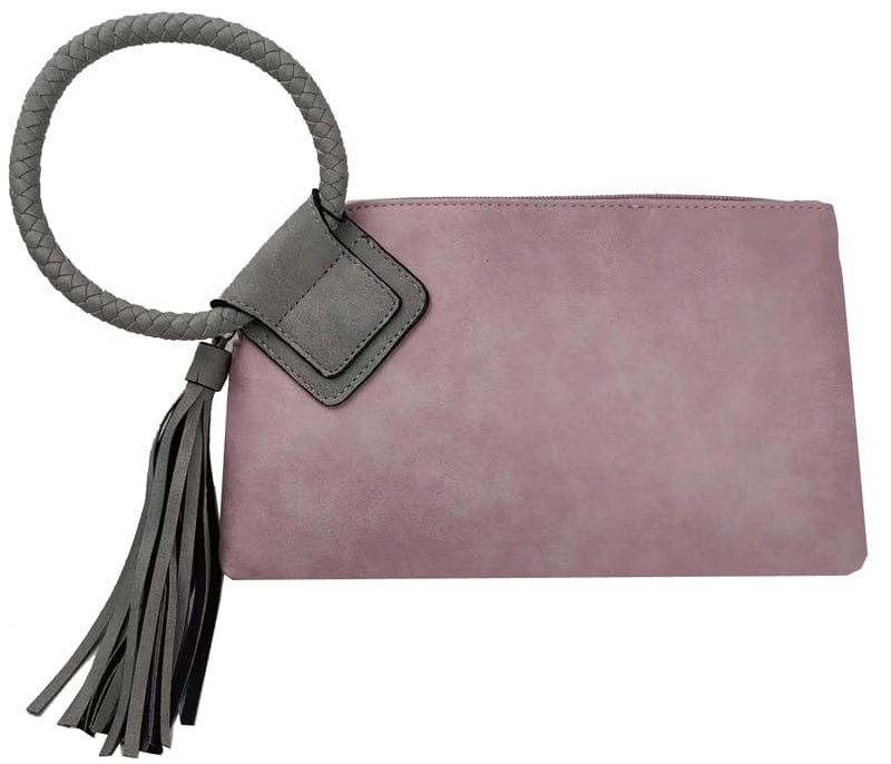 BP204 Fashion Cuff Handle Tassel Wristlet Clutch - MiMi Wholesale