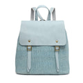 BP2061 Woven Backpack w/ Flap Over Closure - MiMi Wholesale