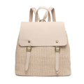BP2061 Woven Backpack w/ Flap Over Closure - MiMi Wholesale