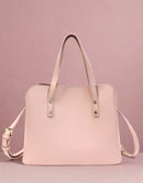 BSC19167 Polished Pebble Three Compartment Satchel - MiMi Wholesale