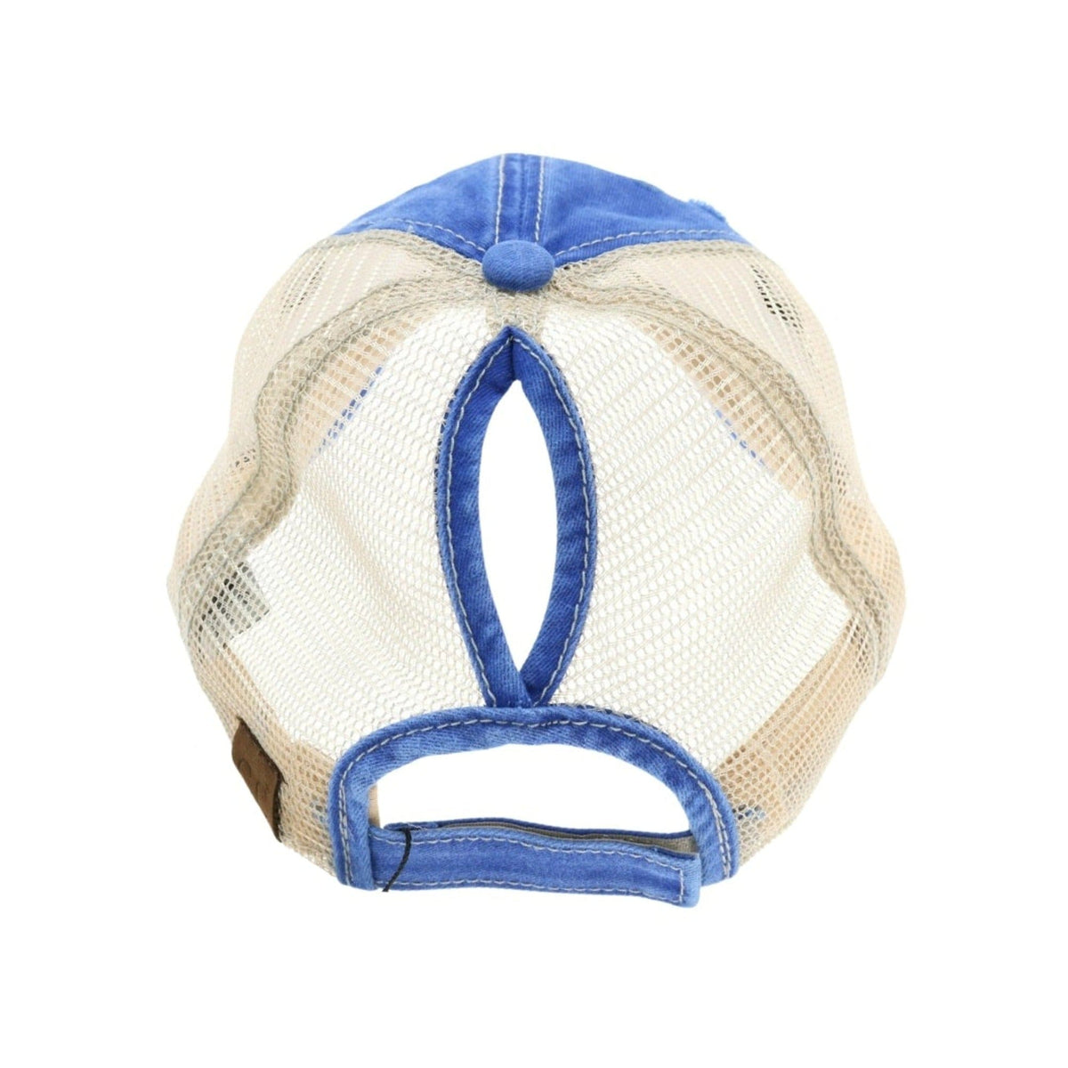 BT12 Washed Mesh Back High Pony Baseball Cap - MiMi Wholesale
