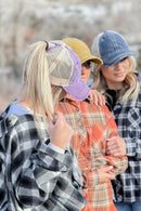 BT12 Washed Mesh Back High Pony Baseball Cap - MiMi Wholesale