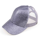 BT6 Glitter High Pony Baseball Cap - MiMi Wholesale