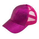 BT6 Glitter High Pony Baseball Cap - MiMi Wholesale