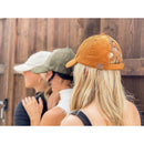 BT937 Amanda Corduroy Criss Cross Pony Cap - MiMi Wholesale