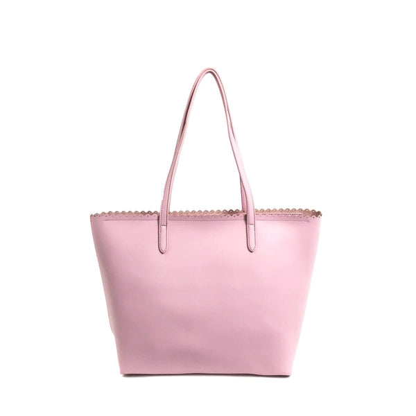 BTT19165 Carryall Monogrammable Scalloped Market Tote/Fashion Handbag - MiMi Wholesale