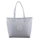 BTT19165 Carryall Monogrammable Scalloped Market Tote/Fashion Handbag - MiMi Wholesale