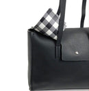 BTT19169 Everyday Tote w/ Gingham-Print Lining - MiMi Wholesale