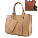 C4032L Monogrammable Studded Concealed & Carry Tote/Crossbody - MiMi Wholesale