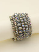 CB2177 7 Piece Glass Beaded Bracelet Set - MiMi Wholesale