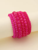 CB2177 7 Piece Glass Beaded Bracelet Set - MiMi Wholesale