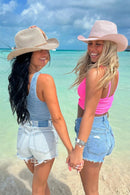 CBC03 C.C Brand Sequin Detail Cowboy Hat With Suede Trim - MiMi Wholesale