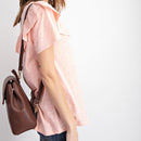 CBP1001 Convertible Flap Backpack/Crossbody Bag - MiMi Wholesale