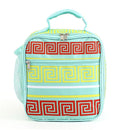 CC17-16 Greek Key Square Lunch Bag - MiMi Wholesale