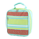 CC17-16 Greek Key Square Lunch Bag - MiMi Wholesale