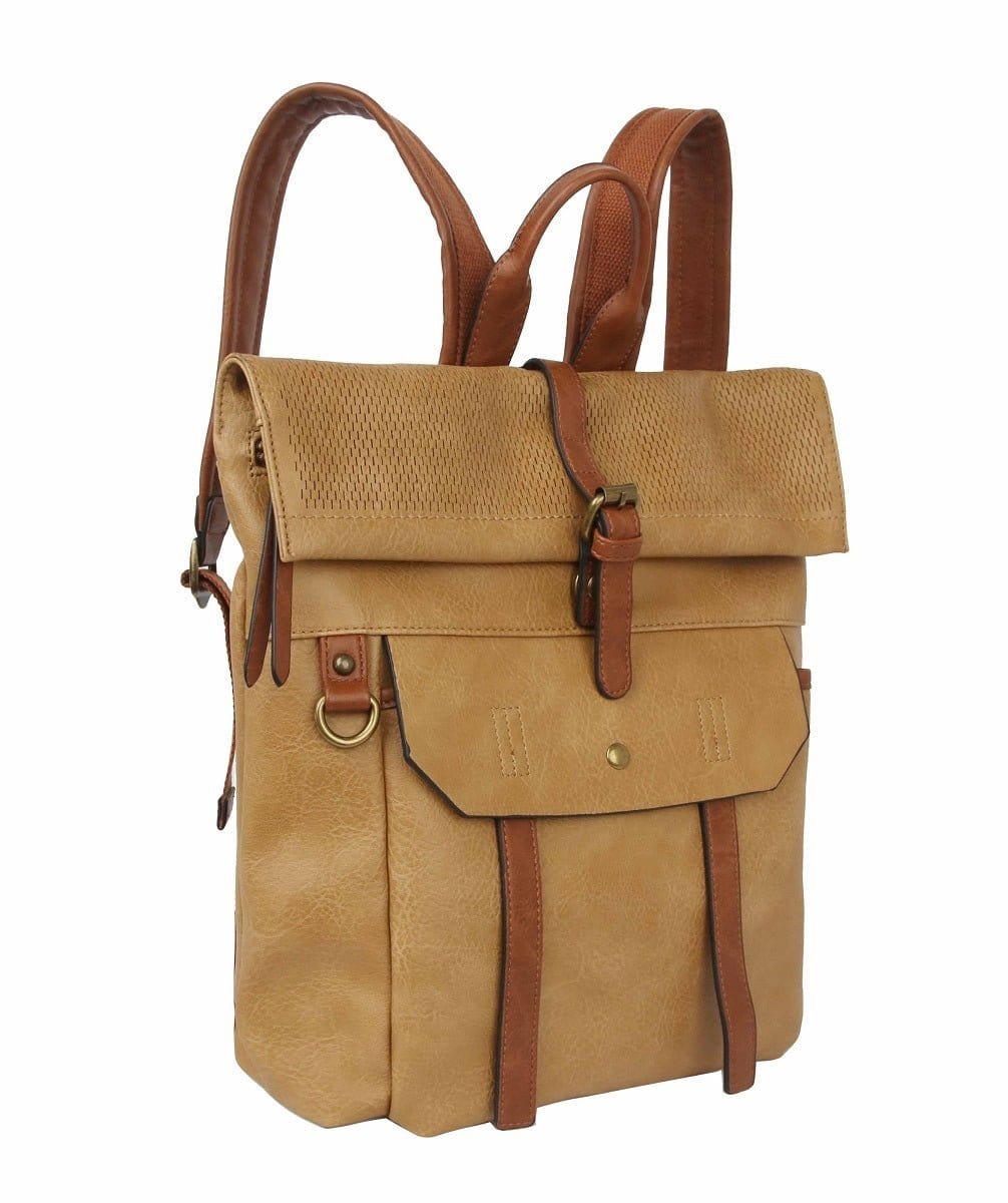 CJF080-1 Laser Cut Flap Backpack - MiMi Wholesale