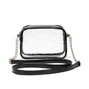 CL833 Clear Chain Strap Crossbody Bag - MiMi Wholesale