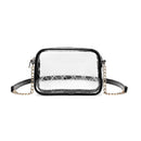 CL833 Clear Chain Strap Crossbody Bag - MiMi Wholesale