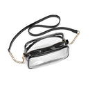 CL833 Clear Chain Strap Crossbody Bag - MiMi Wholesale
