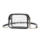 CL833 Clear Chain Strap Crossbody Bag - MiMi Wholesale