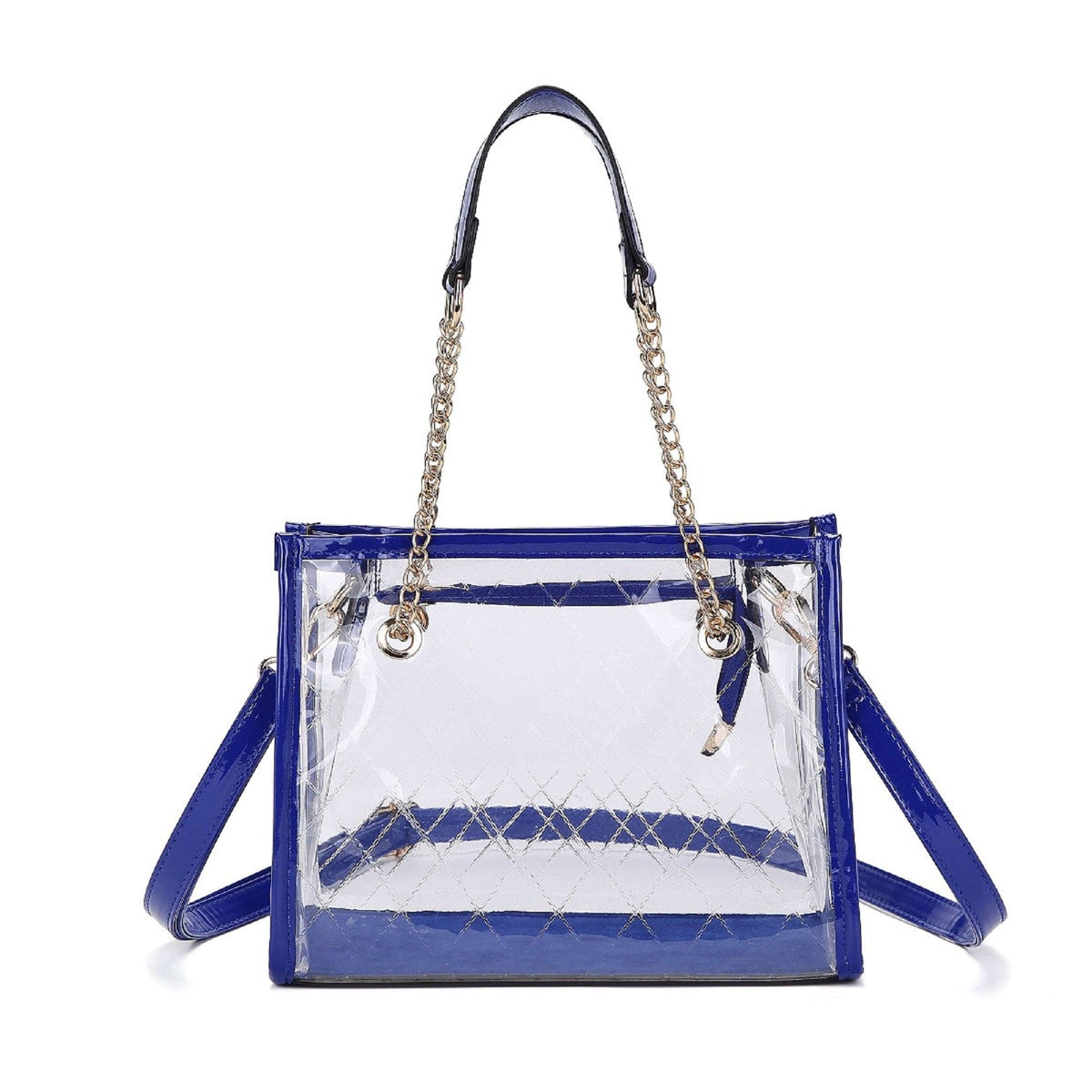 CL947 Carissa Clear Chain Strap Mini Satchel Bag - MiMi Wholesale