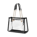CL947 Carissa Clear Chain Strap Mini Satchel Bag - MiMi Wholesale
