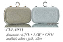 CLR13833 Ring-on Rhinestone Party Clutch - MiMi Wholesale