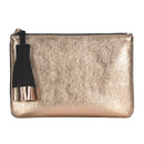 CLS82208 Metallic Pouch With Suede Tassel - MiMi Wholesale