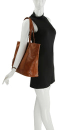 CMS019-1W 2-in-1 Braided Handle with Tassel Tote Bag - MiMi Wholesale