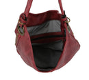 CMS027 Laser Cut Braid Accent Hobo Bag - MiMi Wholesale