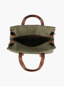 CMS043 Lori Two Tone Satchel Tote - MiMi Wholesale