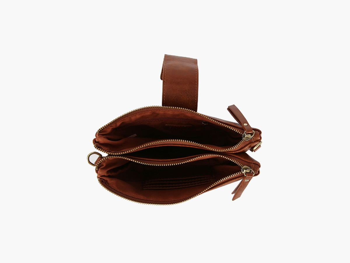 CQF010 Lisa Two Compartment Crossbody With Braid Detail - MiMi Wholesale