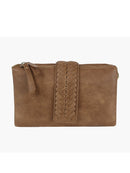 CQF010 Lisa Two Compartment Crossbody With Braid Detail - MiMi Wholesale