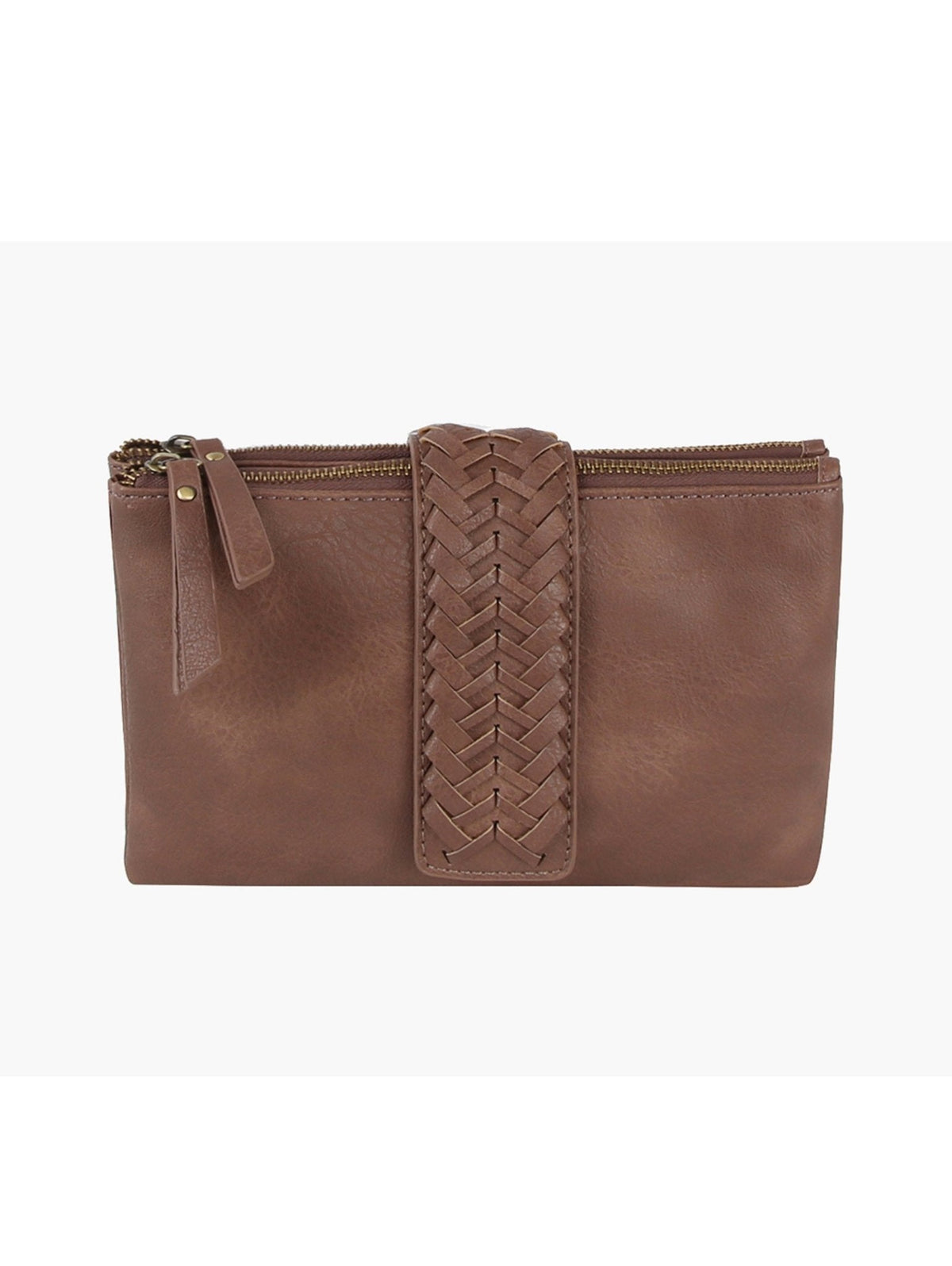 CQF010 Lisa Two Compartment Crossbody With Braid Detail - MiMi Wholesale